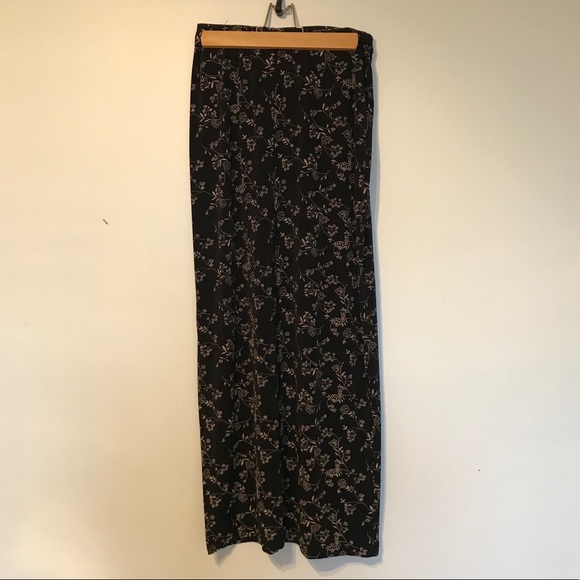 Clientèle long flower printed skirt with leg slit - Picture 3 of 5